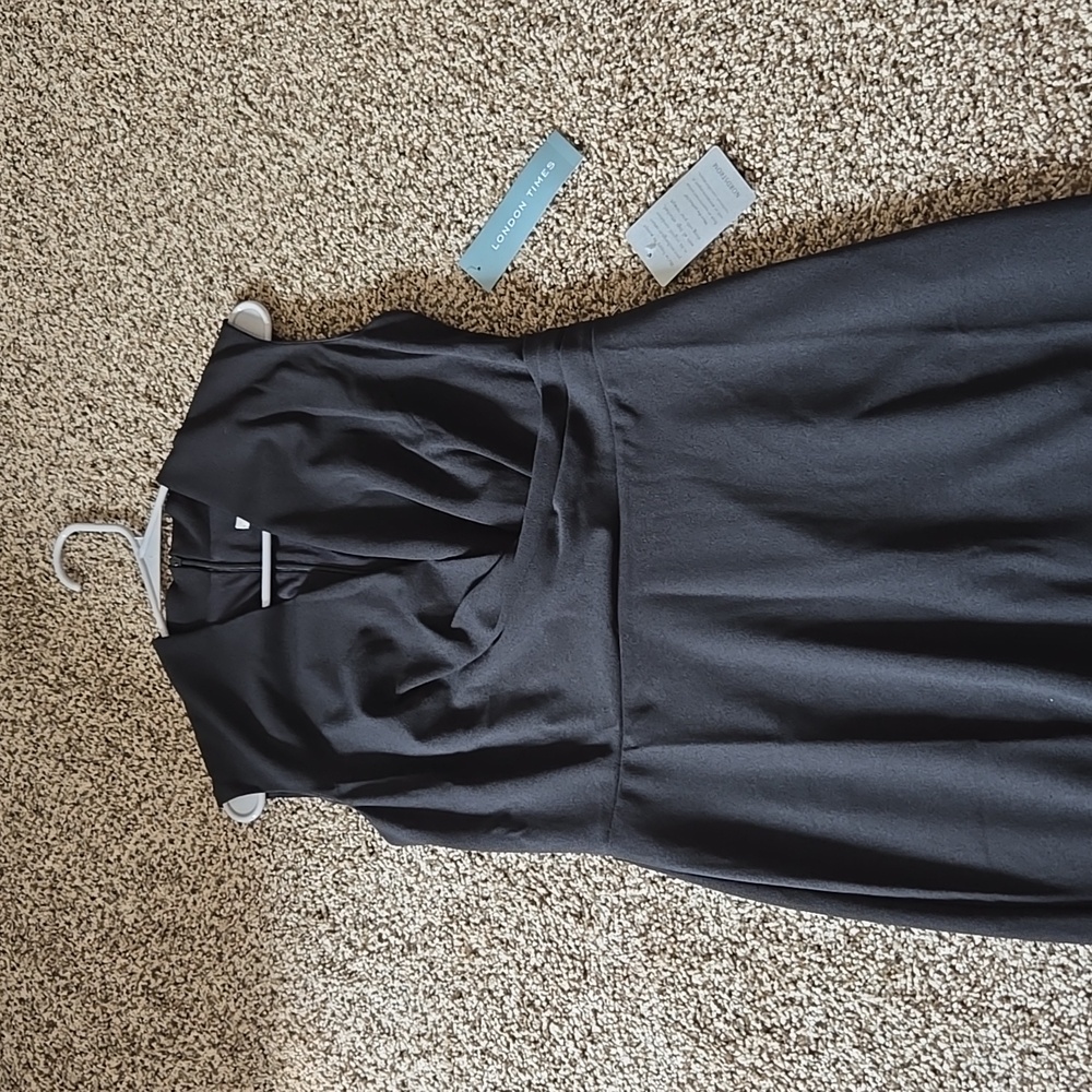 London Times Black Women's Work Dress